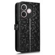 Husa cu clapetă pentru Oppo A5 Pro 5G, Wallet Rhombus, negru