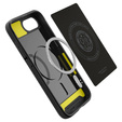 Carcasa Spigen pentru iPhone 16E, Rugged Armor MagSafe, negru + Tempered Glass 9H