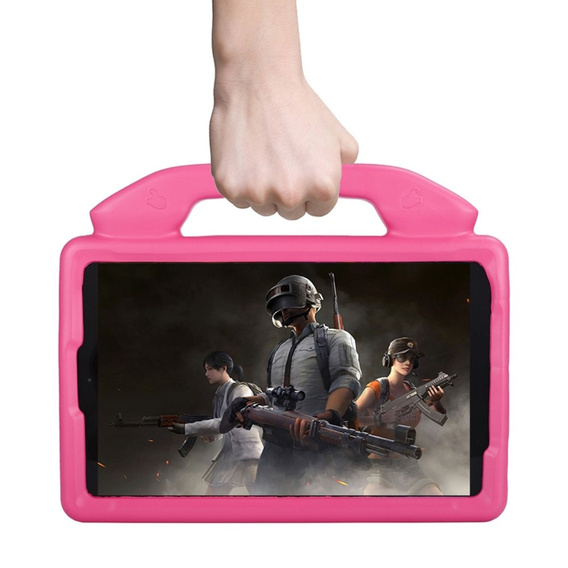 Husă pentru copii pentru Samsung Galaxy Tab A 10.1 2019 SM-T510 SM-T515, husă pentru copii cu mâner, roz