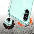 Carcasă pentru Samsung Galaxy A26, Erbord Dropproof, transparentă + Sticlă
