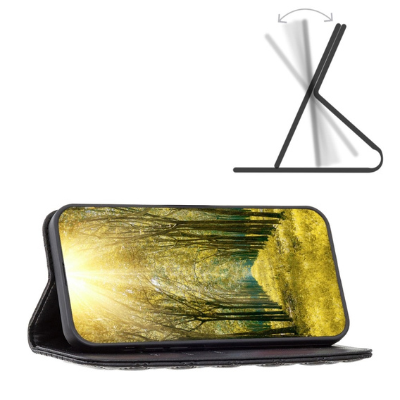 Cu clapetă pentru Samsung Galaxy A35 5G, Wallet, BINFEN COLOR, negru