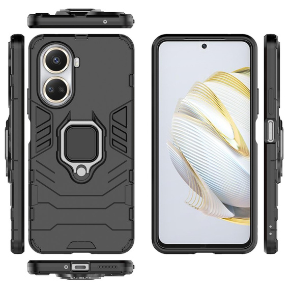 Huse pentru Huawei nova 10 SE, Kickstand Ring, negru