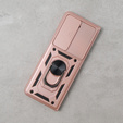 Husă blindată pentru Samsung Galaxy Z Fold5 5G, CamShield Slide, roz rose gold