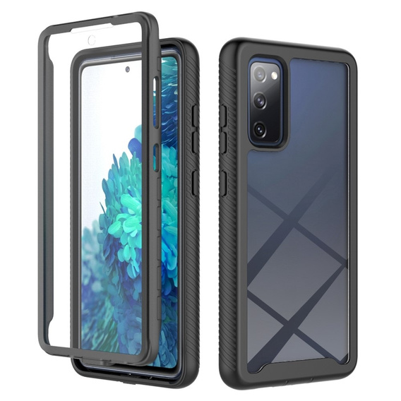 Carcasă pentru Samsung Galaxy S20 FE, Shockproof, cu folie, negru