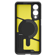 Carcasa Spigen pentru Samsung Galaxy S25 Edge, Tough Armor Mag MagSafe, negru + 9H Tempered Glass