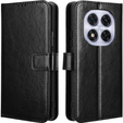 Cu clapetă pentru Xiaomi Redmi Note 14 Pro+, Crazy Horse Wallet, negru