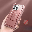 Husă blindată pentru iPhone 13 Pro Max, Dexnor Full Body, roz