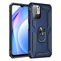 Husă blindată pentru Xiaomi Redmi Note 10 5G, Nox Case Ring, albastru