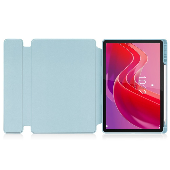 Husă pentru tastatură pentru Lenovo Tab M11, Rotary 360° Leather, caz albastru
