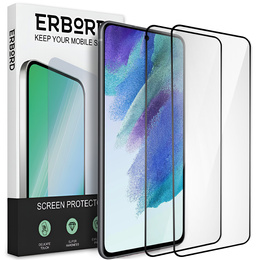 2x sticlă ceramică ERBORD Hybrid Glass pentru Samsung Galaxy S21 FE