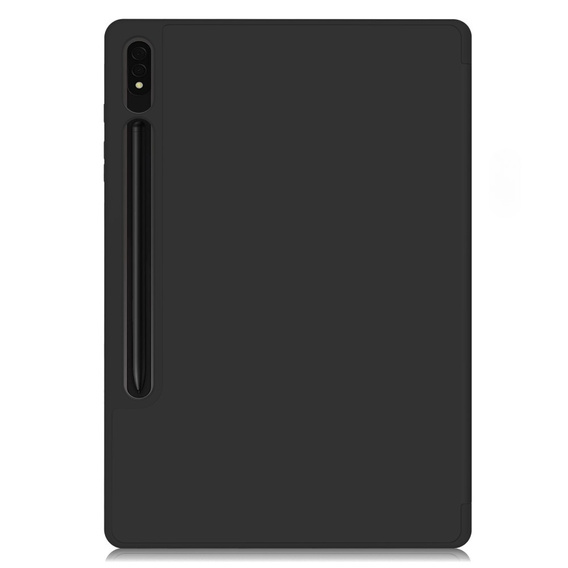 Husă pentru Samsung Galaxy Tab S10+ Plus, Smartcase cu spațiu pentru stylus, negru