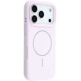 Carcasă din silicon pentru iPhone 17 Pro Max, pentru MagSafe, antișoc, violet