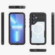 Husă impermeabilă pentru Samsung Galaxy S24, Redpepper, pentru MagSafe, negru