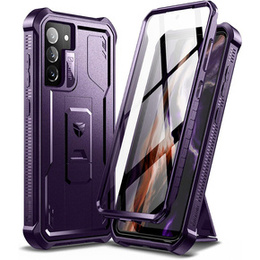 Husă blindată pentru Samsung Galaxy S21 FE, Dexnor Full Body, violet închis