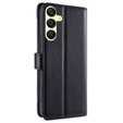 Cu clapetă pentru Samsung Galaxy A25 5G, Wallet Zipper Pocket, negru
