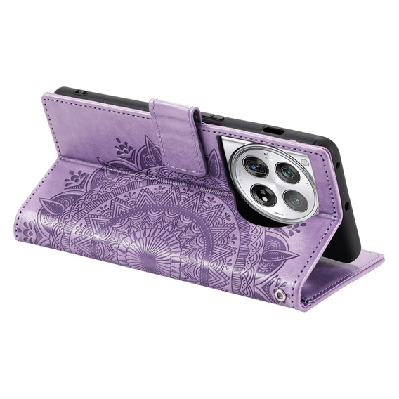 Cu clapetă pentru OnePlus 12 5G, Mandala, violet