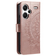 Cu clapetă pentru Xiaomi Redmi Note 13 Pro+, Mandala, roz rose gold