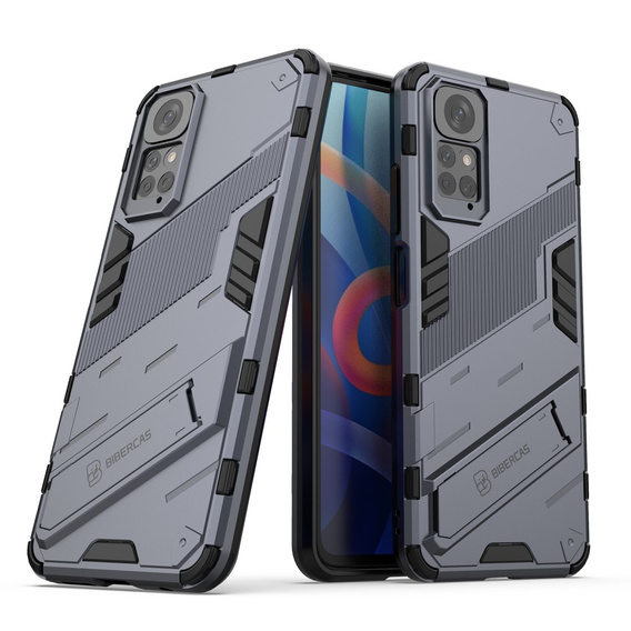 Husa pentru Xiaomi Redmi Note 11/11S, Military kickstand, albastru