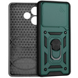 Husă blindată pentru Oppo A5 Pro 5G, CamShield Slide, verde