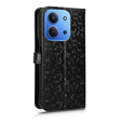 Husa cu clapetă pentru Xiaomi Redmi 15C 4G/LTE, Wallet Rhombus, negru
