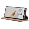 Husa CASEME pentru Samsung Galaxy S20 FE, Leather Wallet Case, maro