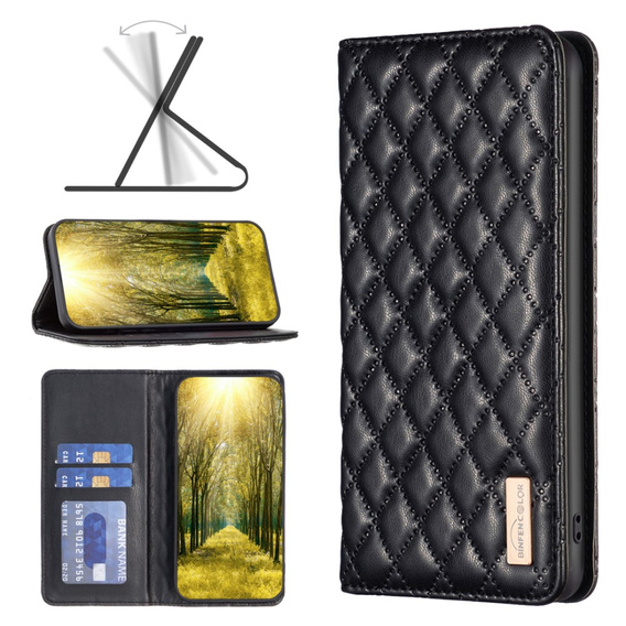 Cu clapetă pentru Samsung Galaxy A35 5G, Wallet, BINFEN COLOR, negru