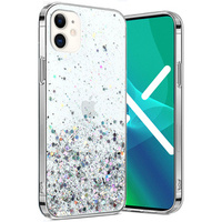 Huse pentru iPhone 11, Glittery, transparentă