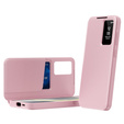 Husă cu clapetă pentru Samsung Galaxy S23 FE, Smart View Wallet, roz