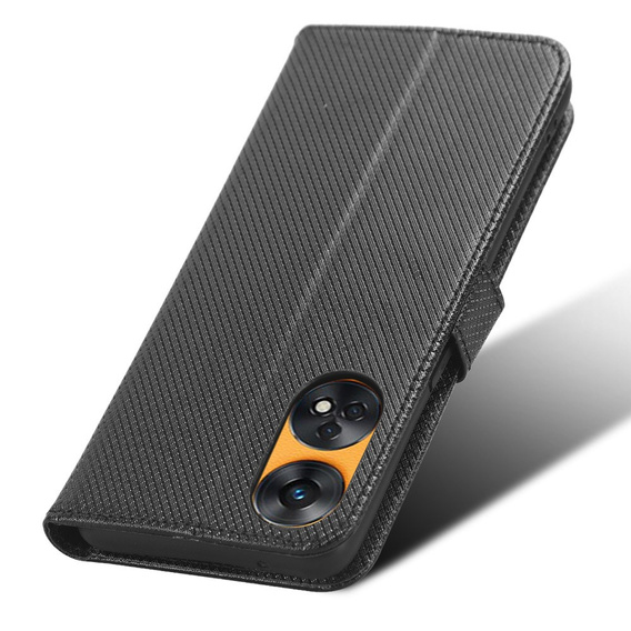 Cu clapetă pentru Oppo Reno8 T 4G, Wallet Smart Magnet, negru