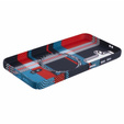 Carcasa pentru Samsung Galaxy S25+ Plus, Carbon Fiber MagSafe, albastru / roșu