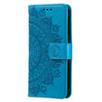 Cu clapetă pentru Oppo A17, Mandala, albastru