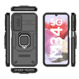Husă pentru Samsung Galaxy M34, KickStand Camera Lens, negru