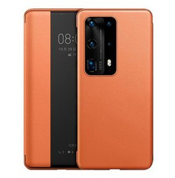 Husă cu clapetă pentru Huawei P40 Pro, Side View, portocaliu