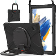 Husă pentru copii pentru Samsung Galaxy Tab A8 10.5 SM-X200 SM-X205, blindată cu curea, albastru