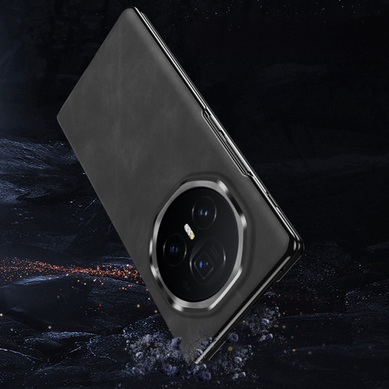 Husă cu clapetă pentru Honor Magic V3 5G, textură Wallet Nappa, negru