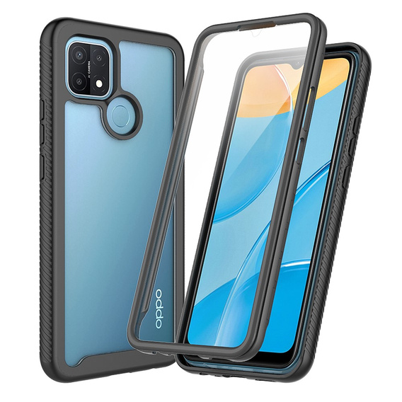 Carcasă pentru Oppo A15 / A15S, Shockproof, cu folie, albastru