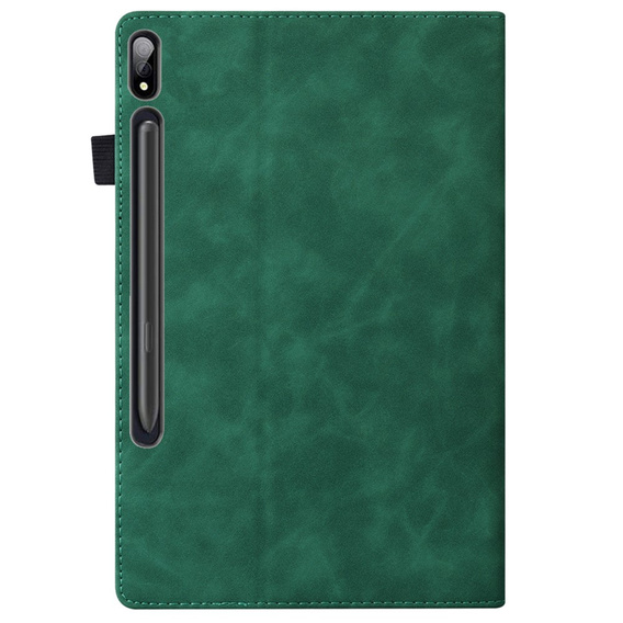 Husă pentru Samsung Galaxy Tab S10 FE+ Plus, Classic, cu spațiu pentru stylus, negru