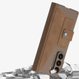 Carcasă portofel cu clapetă maro pentru Samsung Galaxy Z Fold 7 5G