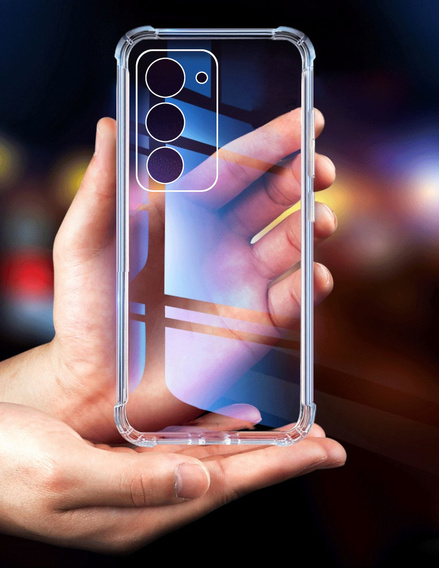 Carcasă pentru Xiaomi Redmi 15 5G / 4G, întărită, cu protecție pentru cameră, transparentă