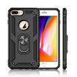 Husă blindată pentru iPhone 6+ / 6S+ / 7+ / 8+ Plus, Nox Case Ring, negru