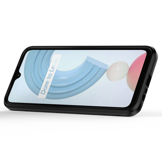 Huse pentru Realme C21Y, Kickstand Ring, negru