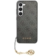 GUESS Huse pentru Samsung Galaxy S24+ Plus, 4G Charms Collection Hardcase, gri