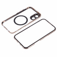 Carcasa Magnetic Dual Glass MagSafe pentru iPhone 16, de aur
