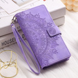 Cu clapetă pentru Xiaomi Redmi Note 13 Pro 4G / Xiaomi Redmi Note 14S / Xiaomi Poco M6 Pro 4G, Mandala, violet