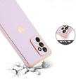 Husă pentru Samsung Galaxy A15 4G / 5G, Electro heart, violet + Sticlă ceramică Full Glue
