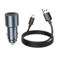 Încărcător auto Hoco Z60 USB-A + USB-C 48 W cu cablu