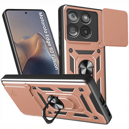 Husă blindată pentru Motorola Edge 60 / 60 Fusion, CamShield Slide, roz