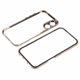 Husa pentru iPhone 16, Magnetic Dual Glass, de aur