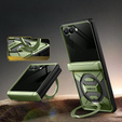 Husă Tongate MECH cu MagSafe pentru Samsung Galaxy Z Flip7 FE / Z Flip6, verde
