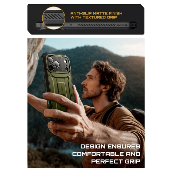 Carcasă Supcase pentru iPhone 17 Pro Max, Unicorn Beetle Pro, Guldan